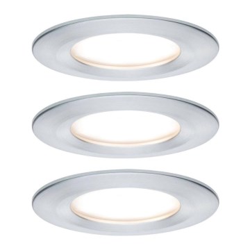 Paulmann 93462 - SET 3xLED/6W IP44 Bathroom recessed light NOVA 230V