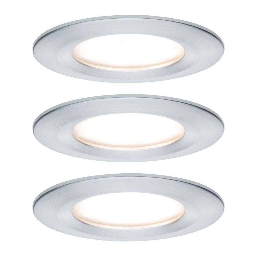 Paulmann 93462 - SET 3xLED/6W IP44 Bathroom recessed light NOVA 230V