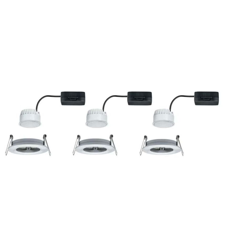 Paulmann 93462 - SET 3xLED/6W IP44 Bathroom recessed light NOVA 230V