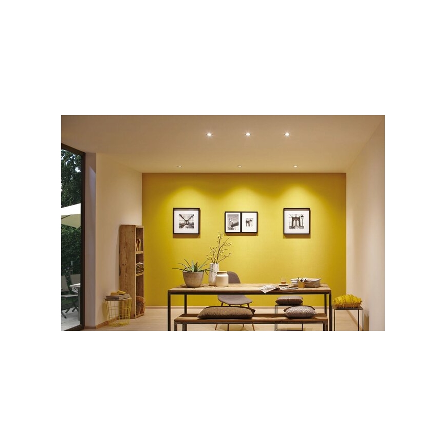 Paulmann 93483 - SET 3xLED/6,5W IP23 Dimmable bathroom recessed light NOVA 230V