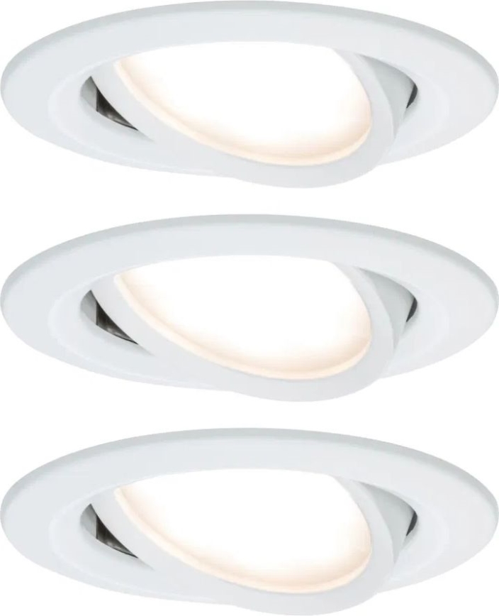 Paulmann 93485 - SET 3xLED/6W IP23 Dimmable bathroom recessed light NOVA 230V
