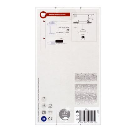 Paulmann 93591 - LED/2,5W Ceiling light GLINT 230V