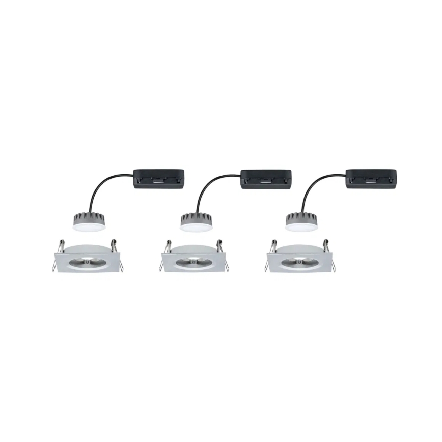 Paulmann 93895 - SET 3xLED/6W IP44 Dimmable bathroom recessed light NOVA 230V
