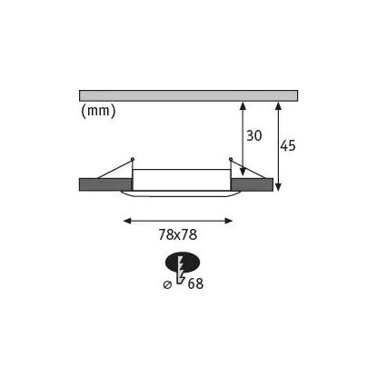 Paulmann 93895 - SET 3xLED/6W IP44 Dimmable bathroom recessed light NOVA 230V