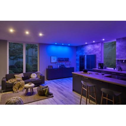 Paulmann 93940 -SET 3x LED RGBW/2W IP23 Dimmable bathroom recessed light 230V
