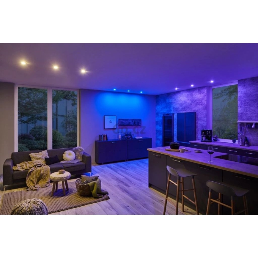 Paulmann 93940 -SET 3x LED RGBW/2W IP23 Dimmable bathroom recessed light 230V