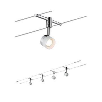 Paulmann 94080 - SET 4xLED/4,8W Spotlight for string system STAGE 230V shiny chrome