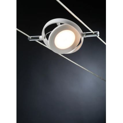 Paulmann 94106 - SET 6xLED/4W Spotlight for a string system ROUNDMAC 230V white