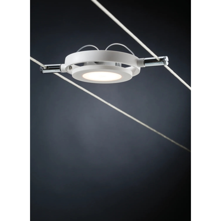 Paulmann 94106 - SET 6xLED/4W Spotlight for a string system ROUNDMAC 230V white