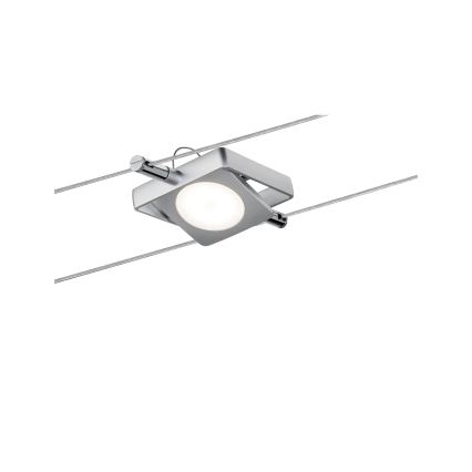 Paulmann 94107 - Set of 4 LED spotlights, 4.3W each, for MAC 230V cable system, matte chrome