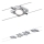 Paulmann 94107 - Set of 4 LEDs, 4.3 W each - Complete MAC cable system 230 V, matte chrome