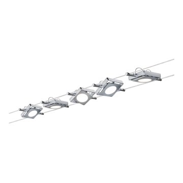 Paulmann 94108 - SET 5xLED/4,3W Spotlight for string system MAC 230V matte chrome
