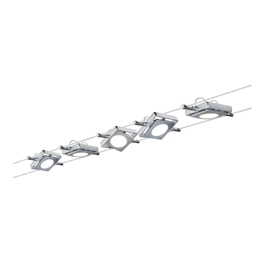 Paulmann 94108 - SET 5xLED/4,3W Spotlight for string system MAC 230V matte chrome
