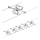 Paulmann 94133 - Complete MAC 230V Cable Lighting System, Set with 5 x GU5.3/10W, Matte Chrome