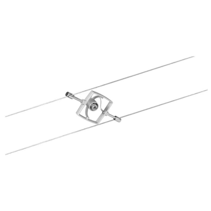 Paulmann 94133 - Complete MAC 230V Cable Lighting System, Set with 5 x GU5.3/10W, Matte Chrome