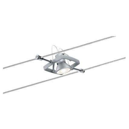 Paulmann 94133 - SET 5xGU5,3/10W Spotlight for a string system MAC 230V matte chrome