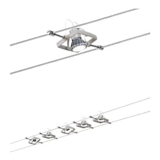 Paulmann 94134 - SET 5xGU5,3/10W Spotlight for a string system MAC 230V white