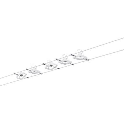 Paulmann 94134 - SET 5xGU5,3/10W Spotlight for a string system MAC 230V white