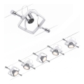 Paulmann 94134 - Set of 5 x GU5.3/10W Complete MAC 230V cable lighting system, white