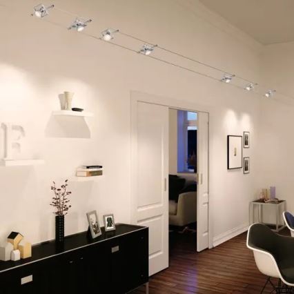 Paulmann 94134 - Set of 5 x GU5.3/10W Complete MAC 230V cable lighting system, white