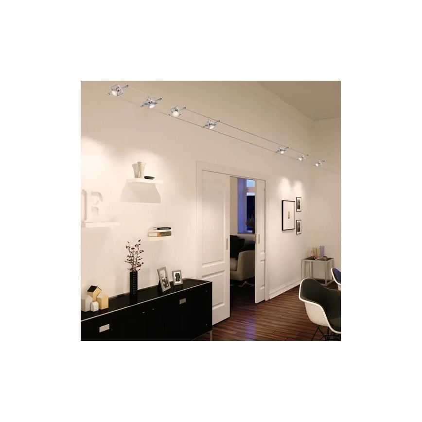 Paulmann 94134 - Set of 5 x GU5.3/10W Complete MAC 230V cable lighting system, white