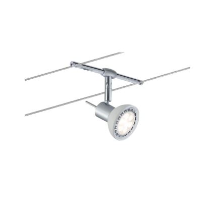 Paulmann 94136 - SET 5xGU5,3/10W Spotlight for string system SHEELA 230V shiny chrome