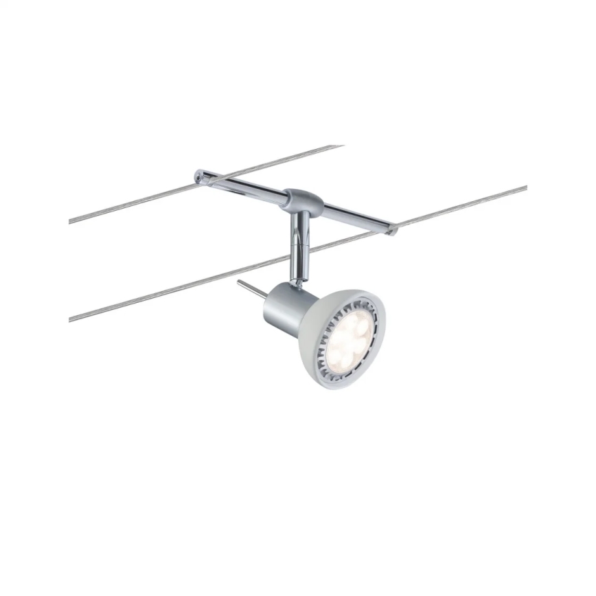 Paulmann 94136 - SET 5xGU5,3/10W Spotlight for string system SHEELA 230V shiny chrome