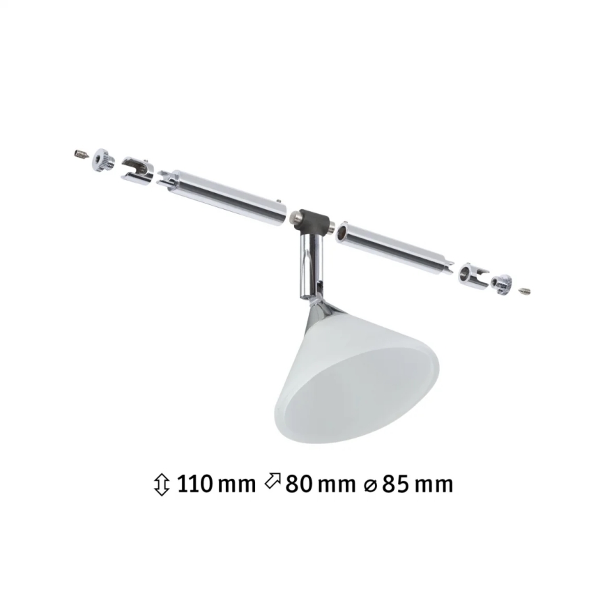 Paulmann 94138 - COLMAR Cable Lighting System Spotlight 1xGU4/10W, 12V, White/Polished Chrome