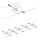 Paulmann 94149 - SET 5xGU5,3/10W Spotlight for a string system TECH 230V white