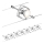 Paulmann 94152 - Complete MAC cable lighting system 230V, set of 7 x GU5.3/10W, matte chrome