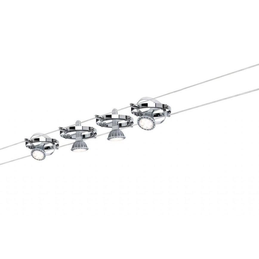 Paulmann 94153 - SET 8xGU5,3/10W Spotlight for a string system CARDAN 230V