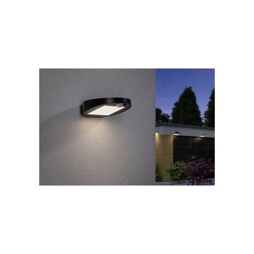 Paulmann 94246 - LED/1,2W IP44 Outdoor solar light with sensor RYSE 3,7V