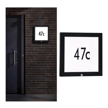 Paulmann 94255 - LED/13W IP44 House number with a sensor 230V