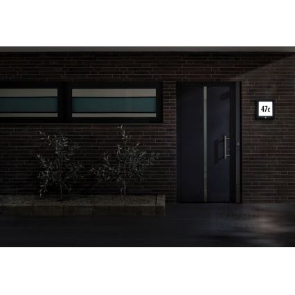 Paulmann 94255 - LED/13W IP44 House number with a sensor 230V
