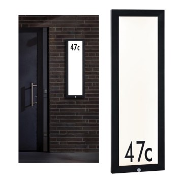 Paulmann 94257 - LED/19W IP44 House number with sensor 230V