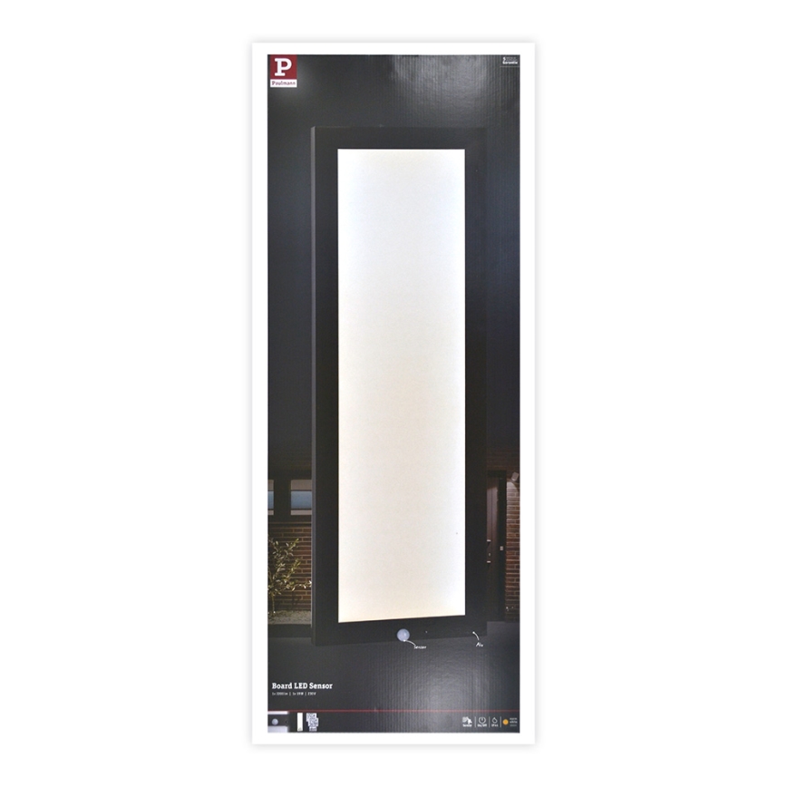 Paulmann 94257 - LED/19W IP44 House number with sensor 230V
