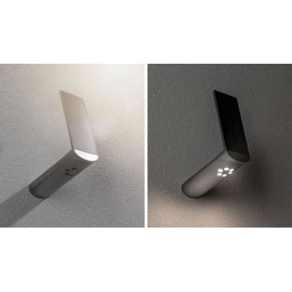 Paulmann 94261 - LED/1,2W IP44 Solar wall light with a sensor ILIAS 3,7V