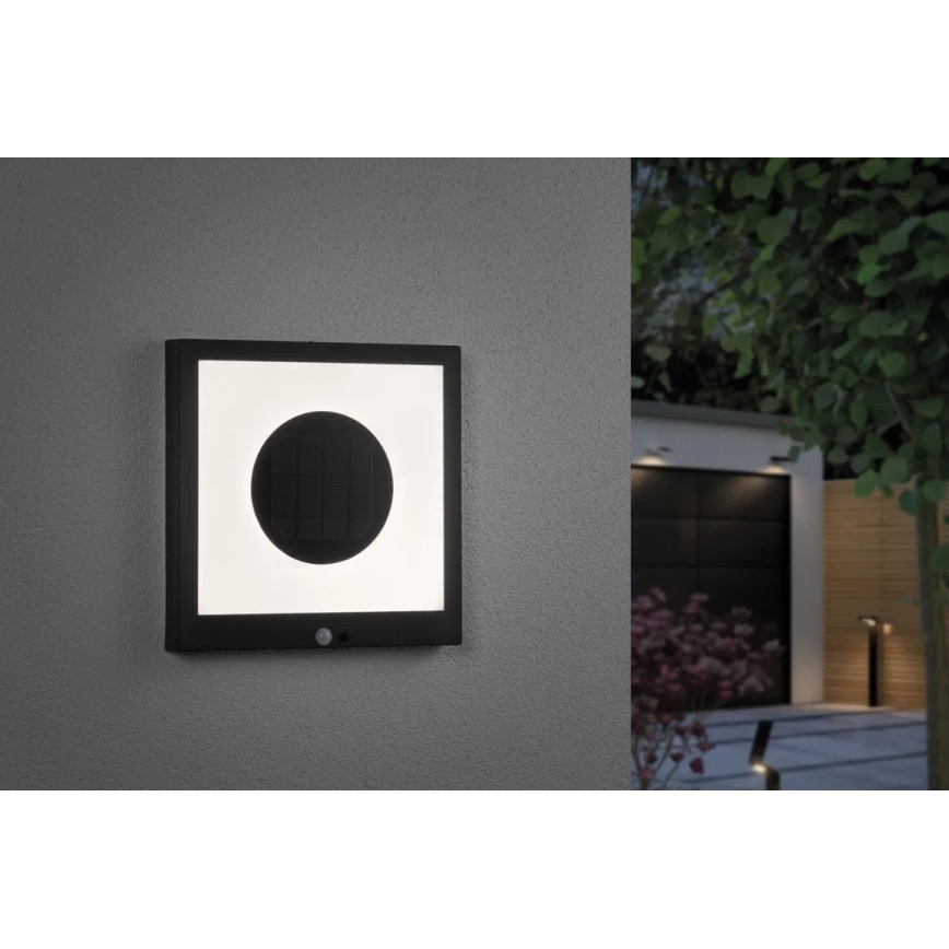 Paulmann 94263 - LED/1,2W IP44 Solar wall light with sensor TAIJA 3,7V