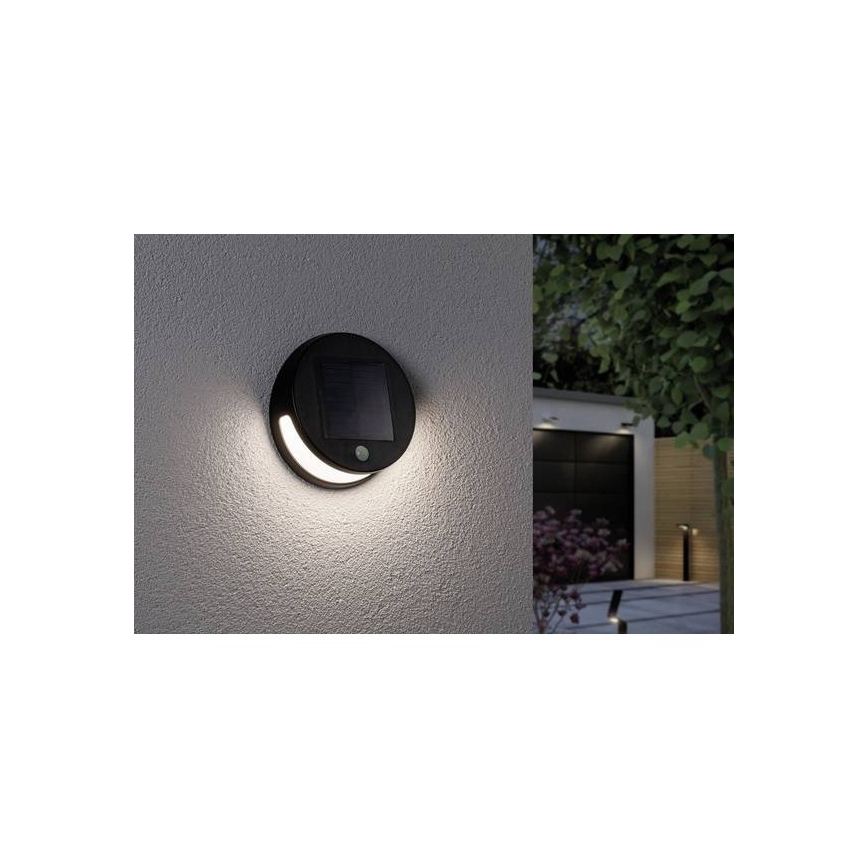 Paulmann 94265 - LED/3W IP44 Outdoor solar light with sensor HELENA 3,7V 1800 mAh