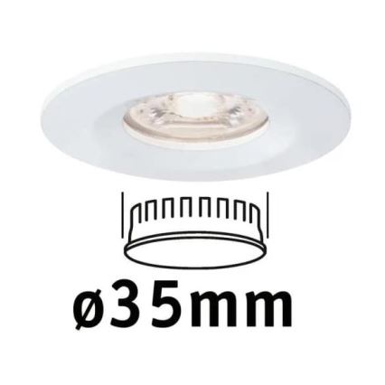 Paulmann 94298 - LED/4W IP44 Bathroom recessed light COIN 230V