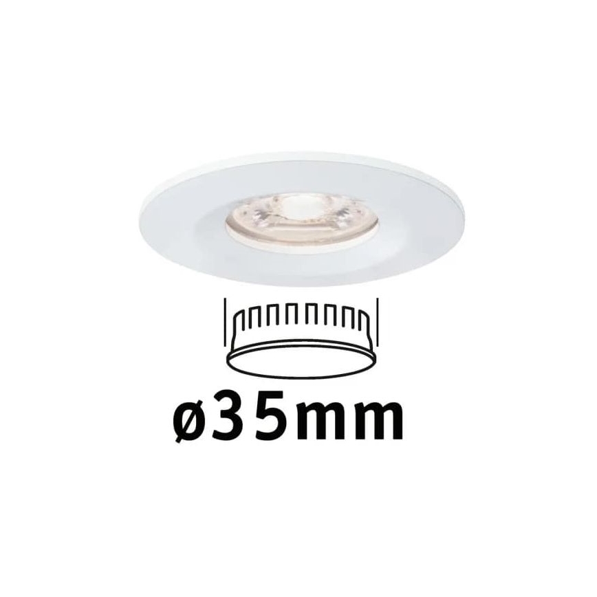 Paulmann 94298 - LED/4W IP44 Bathroom recessed light COIN 230V