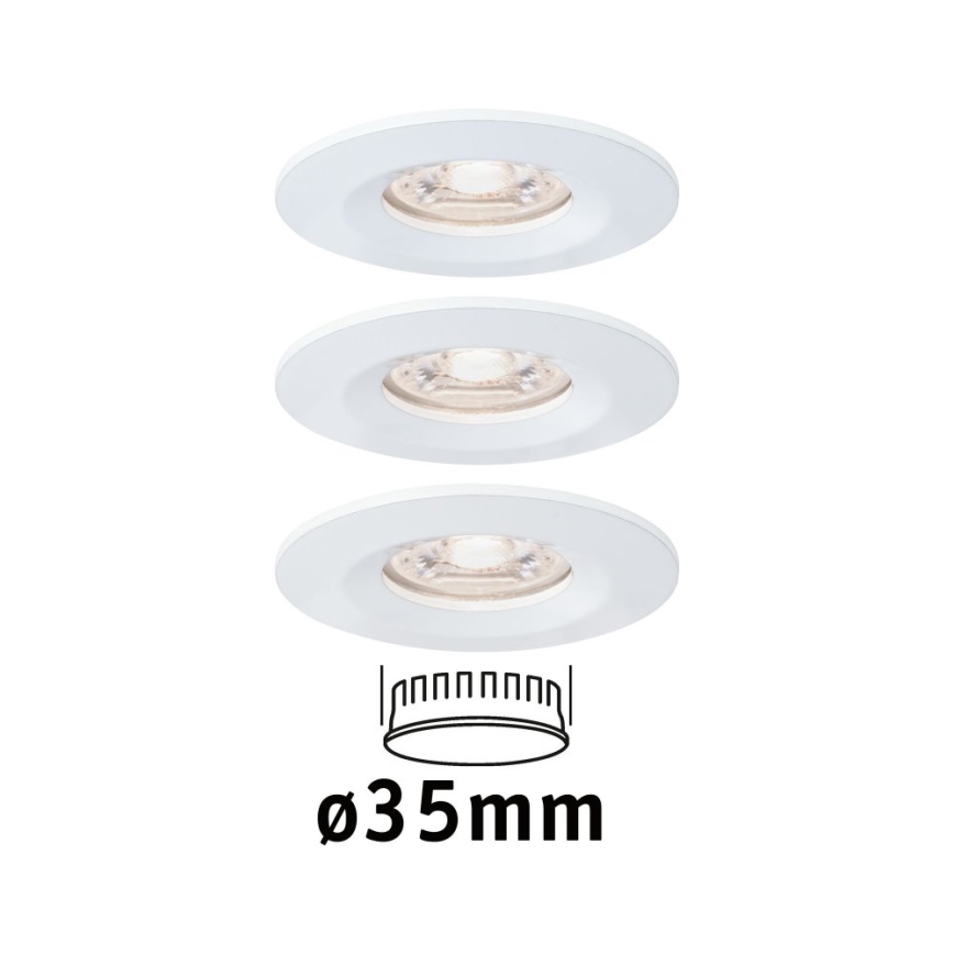 Paulmann 94299 - SET 3xLED/4W IP44 Bathroom recessed light NOVA 230V