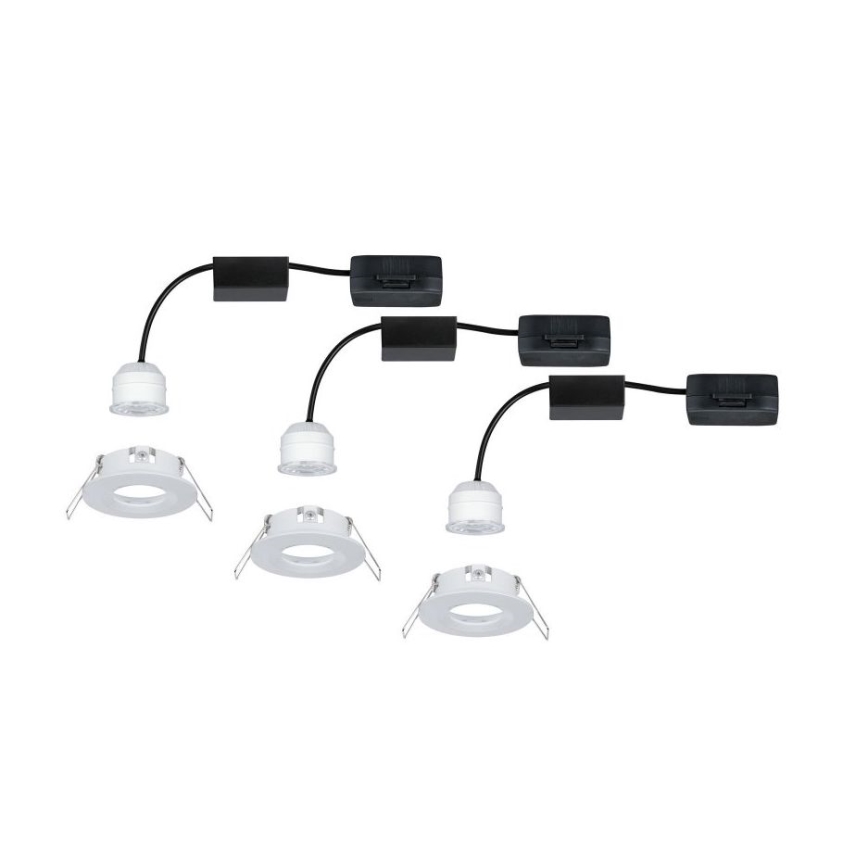 Paulmann 94299 - SET 3xLED/4W IP44 Bathroom recessed light NOVA 230V