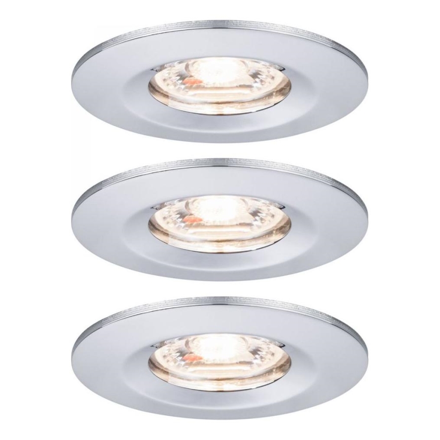Paulmann 94303 - SET 3xLED/4W IP44 Bathroom recessed light COIN 230V