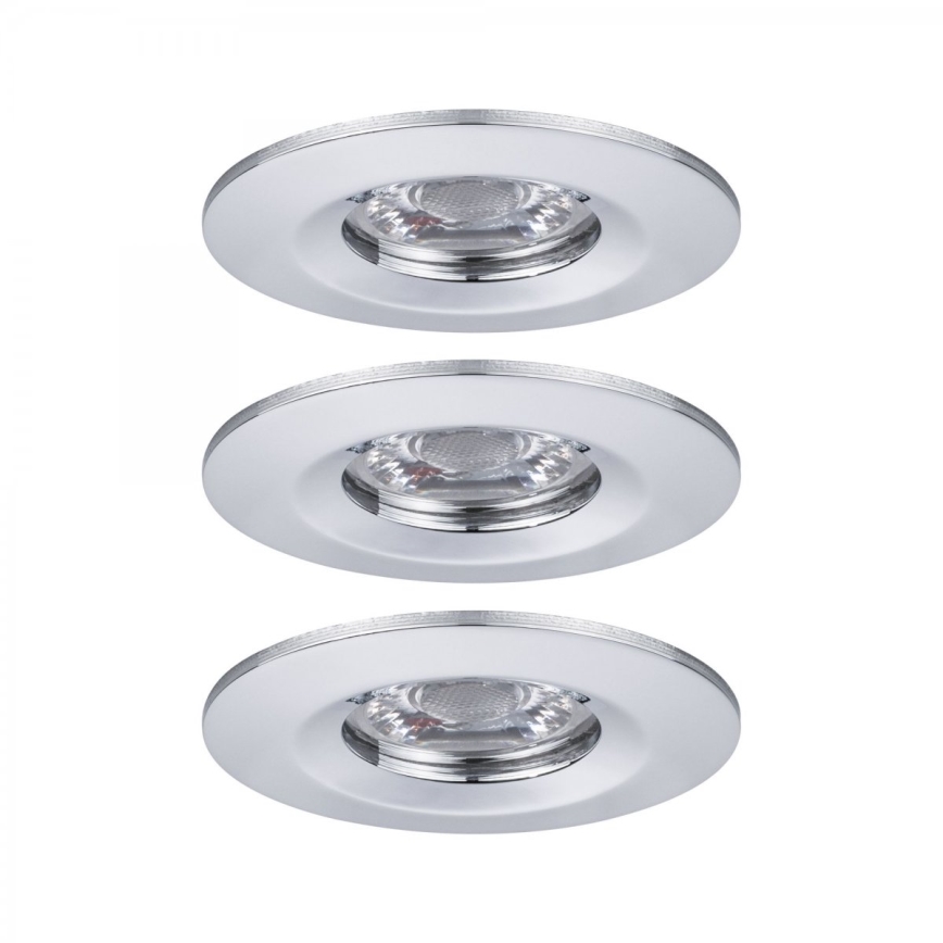 Paulmann 94303 - SET 3xLED/4W IP44 Bathroom recessed light COIN 230V