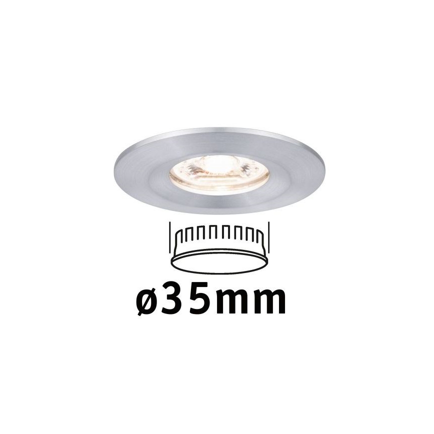 Paulmann 94304 - LED/4W IP44 Bathroom recessed light COIN 230V