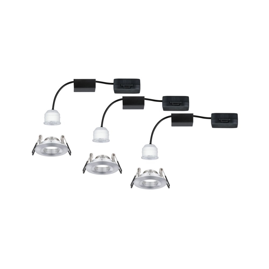 Paulmann 94305 - SET 3xLED/4W IP44 Bathroom recessed light NOVA 230V