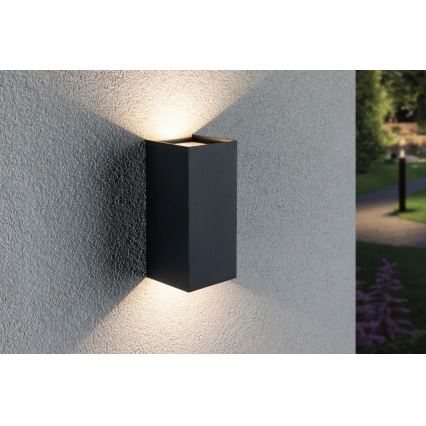 Paulmann 94325 - 2xLED/6,5W IP44 Outdoor wall light FLAME 230V