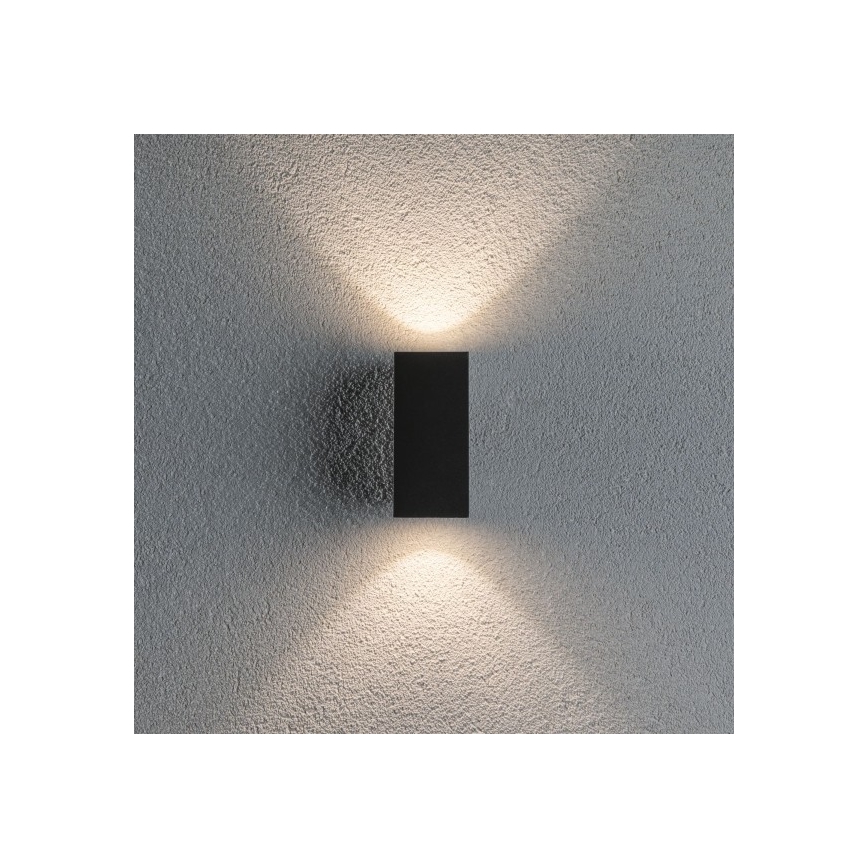 Paulmann 94328 - 2xLED/2,8W IP44 Outdoor wall light FLAME 230V anthracite