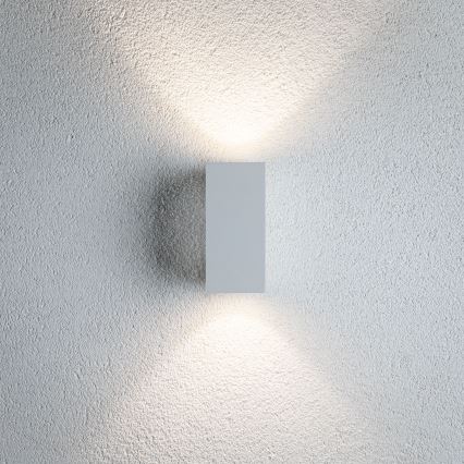 Paulmann 94330 - 2xLED/2,8W IP44 Outdoor wall light FLAME 230V white